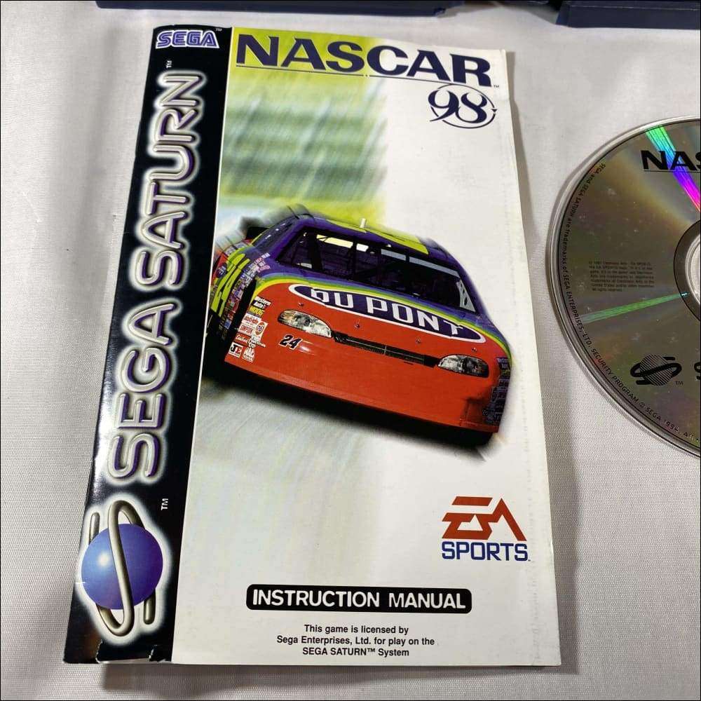 Buy NASCAR 98 Sega saturn game complete -@ 8BitBeyond Buy NASCAR 98 Sega saturn game complete -@ 8BitBeyond